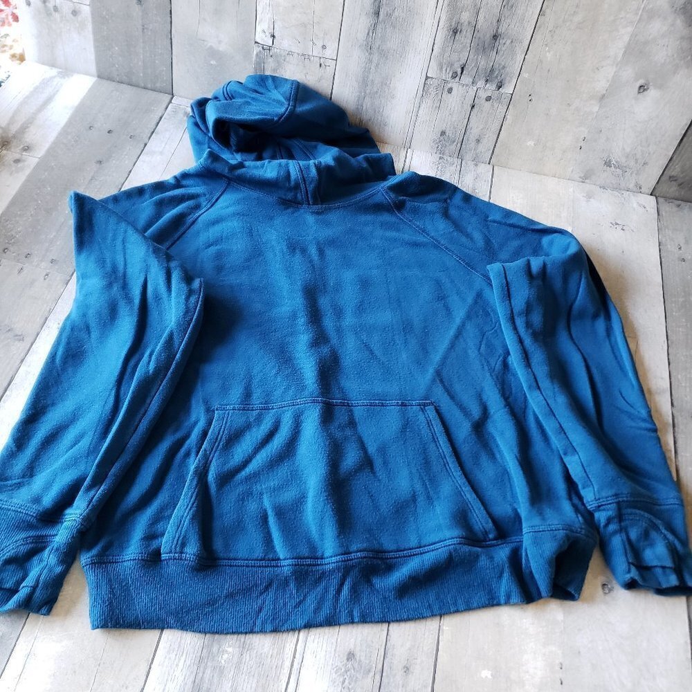 Athleta Girl Cross Over Blue Hoodie - Size XL - 14